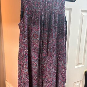 GAP Paisley Midi Dress - Pink and Gray